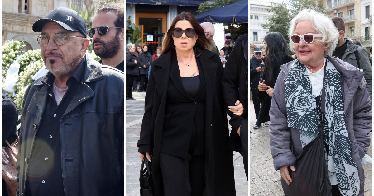 Θλίψη στην κηδεία της Μαρινέλλας: Πλήθος κόσμου και καλλιτεχνών στη Μητρόπολη Αθηνών για το τελευταίο «αντίο»