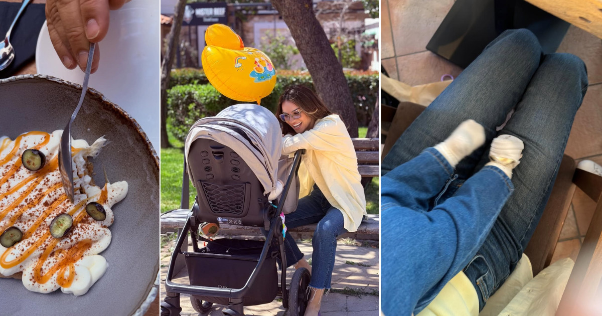 Ελένη Τσολάκη: Ηλιόλουστη κυριακάτικη βόλτα με την κόρη της