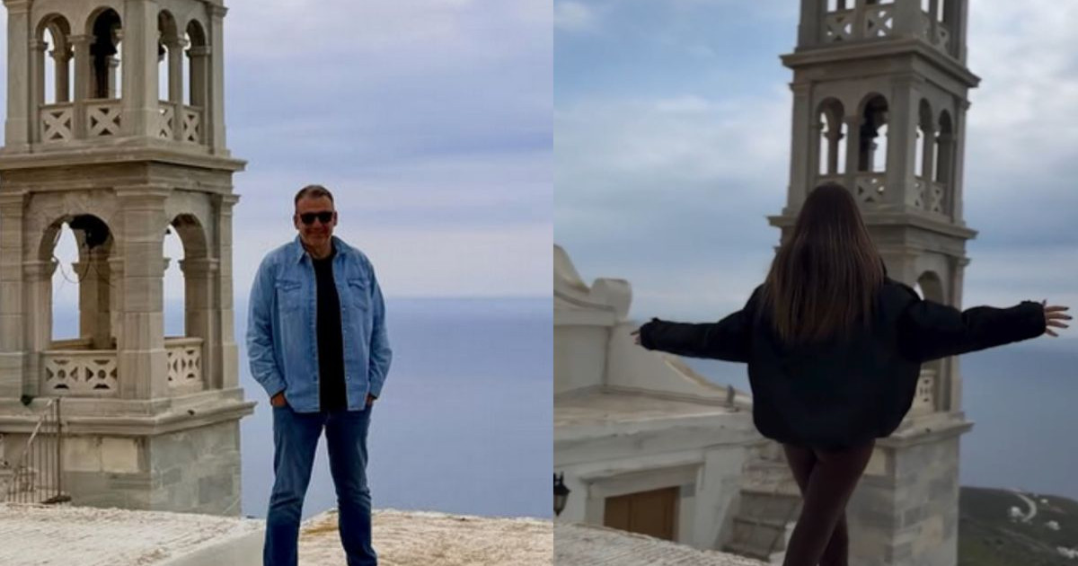 Γιώργος Λιάγκας – Μαρία Αντωνά: Ανάσταση μαζί στην Παναγία της Τήνου