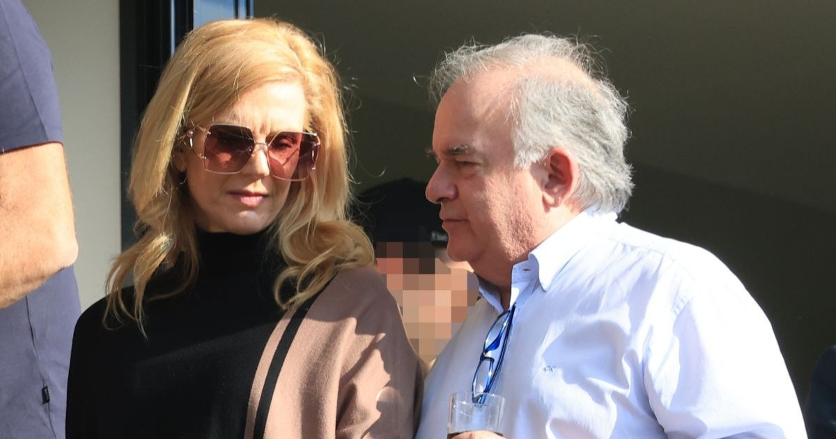 Έμυ Λιβανίου – Πέτρος Παππάς: Μαζί στο γήπεδο σε σπάνια κοινή εμφάνιση