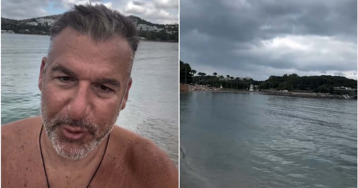 Γιώργος Λιάγκας: Οι χαλαρές στιγμές του στη παραλία και το μήνυμά του για τον σημερινό καιρό – «Κάποιοι λένε ότι δεν είναι για μπάνιο σήμερα…»