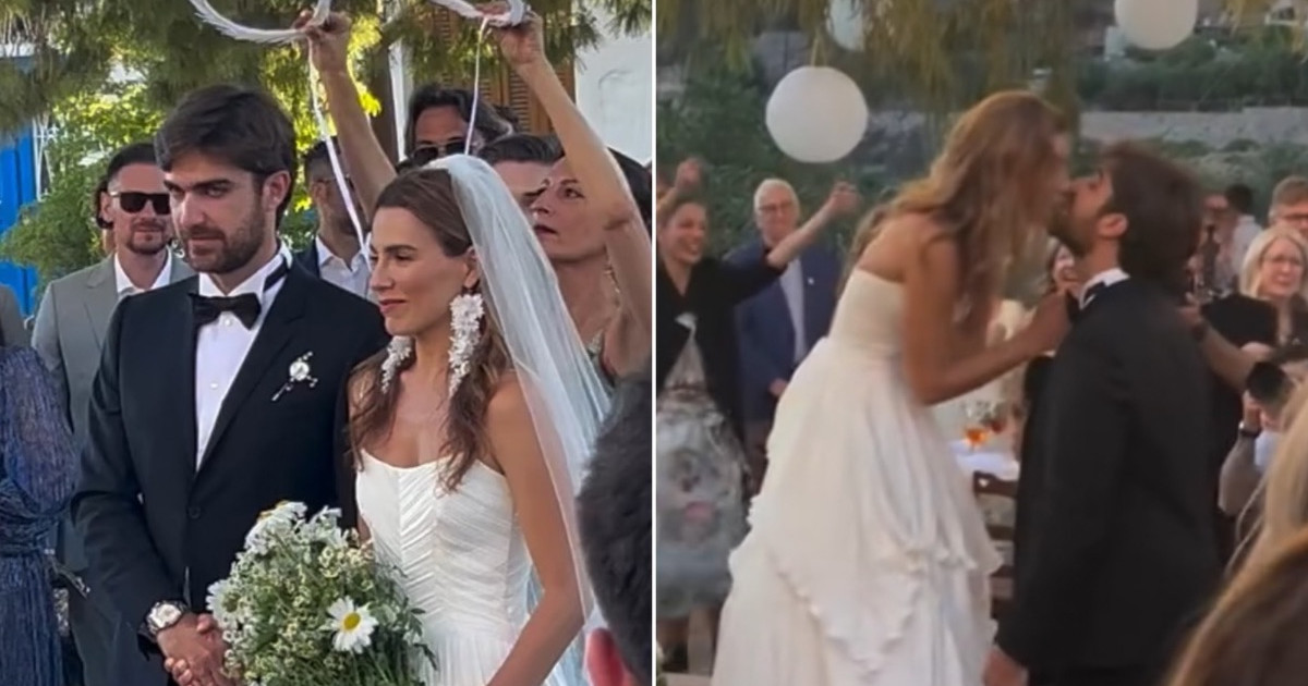 Μελία Κράιλινγκ: Τα νέα βίντεο από τον γάμο και η ξεχωριστή είσοδος του ζευγαριού στη γαμήλια δεξίωση