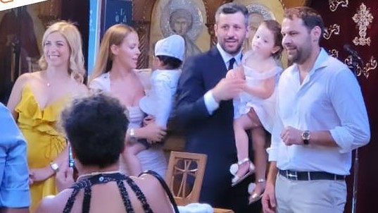 Φανή Δρακοπούλου – Γιώργος Παπαδόπουλος: Βάφτισαν τα δίδυμα παιδιά τους