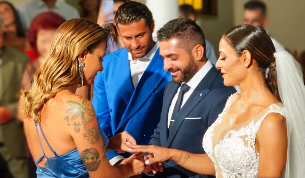 Κωνσταντίνος Βασάλος – Ευρυδίκη Βαλαβάνη: Νέες φωτογραφίες από τον γάμο στην Κρήτη