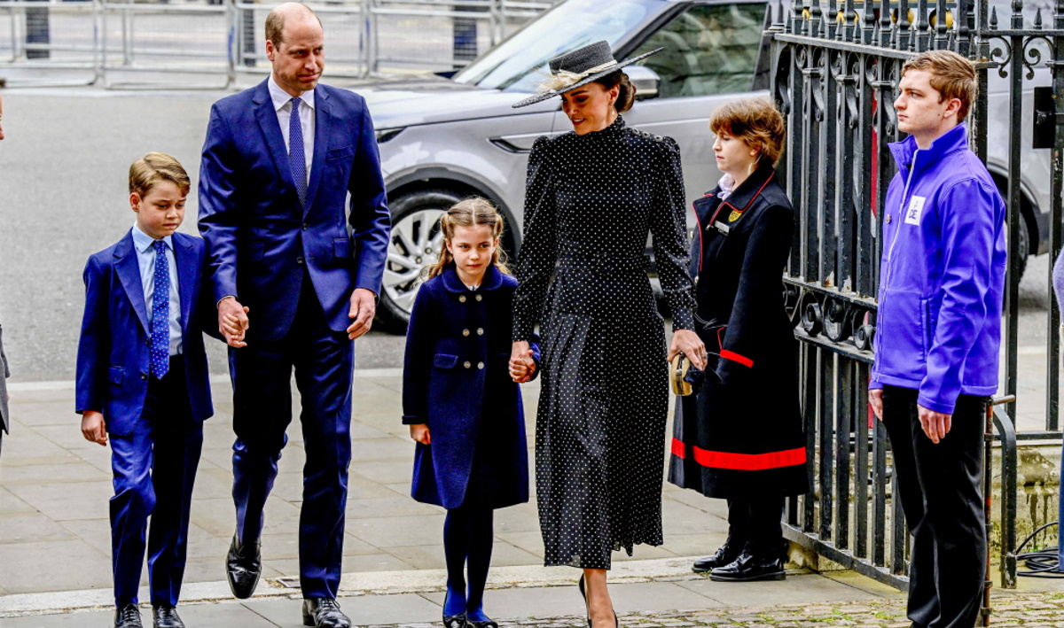 Πρίγκιπας Γουίλιαμ – Δούκισσα Κάθριν: Με τα παιδιά τους στο μνημόσυνο του Φιλίππου