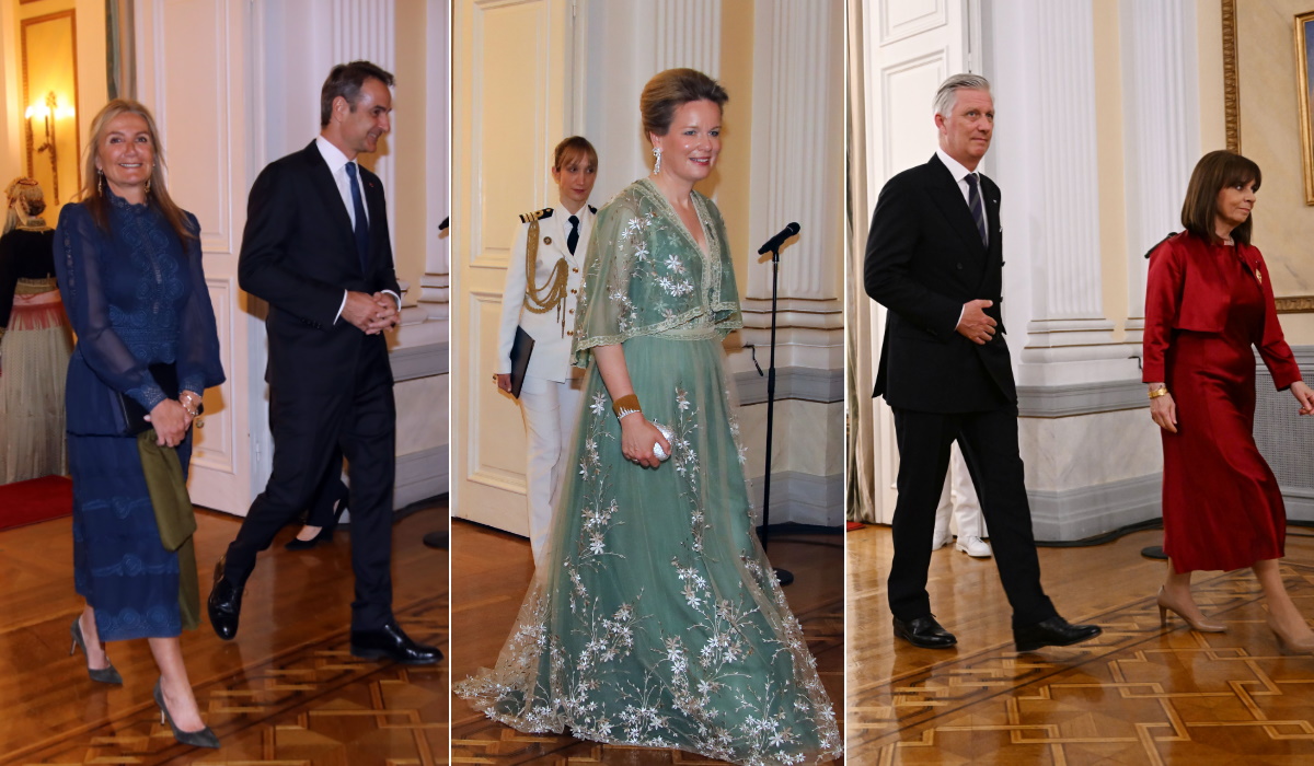 Επίσημο δείπνο στο Προεδρικό Μέγαρο για το βασιλικό ζεύγος του Βελγίου