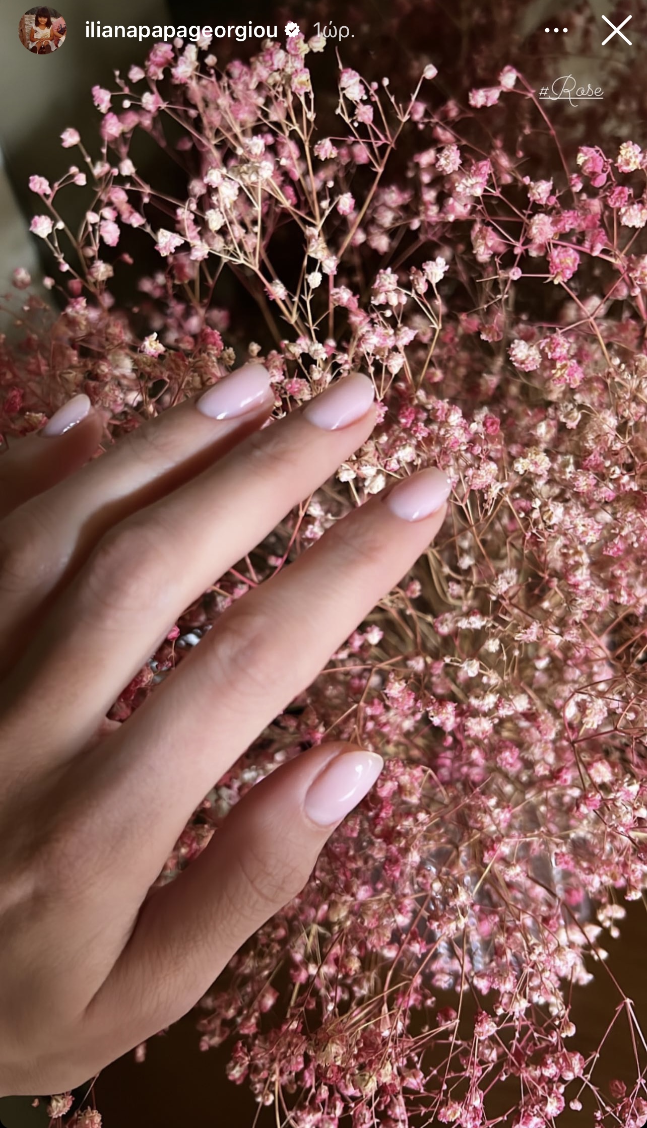 ηλιάνα παπαγεωργίου lip gloss nails