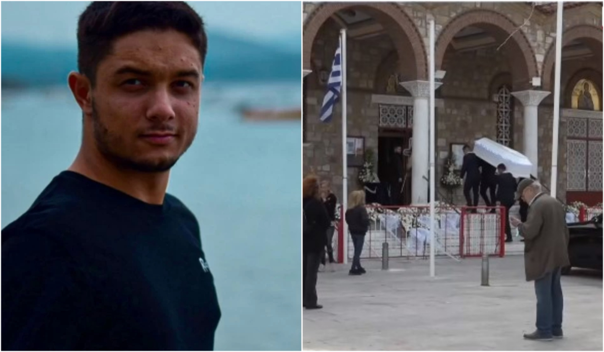 Τραγωδία στα Τέμπη: Θρήνος στην κηδεία του 22χρονου Ντένις Ρούτσι