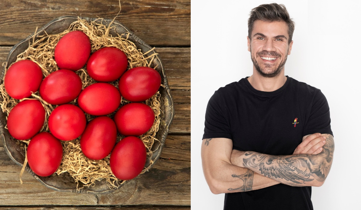 Τα tips του Άκη Πετρετζίκη για εύκολα κόκκινα πασχαλινά αυγά