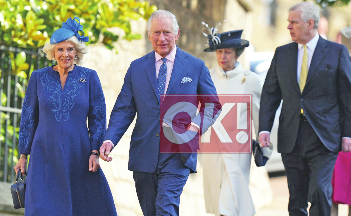 Bασιλιάς Κάρολος – Καμίλα: Ντυμένοι στα μπλε στη λειτουργία του Πάσχα των Καθολικών