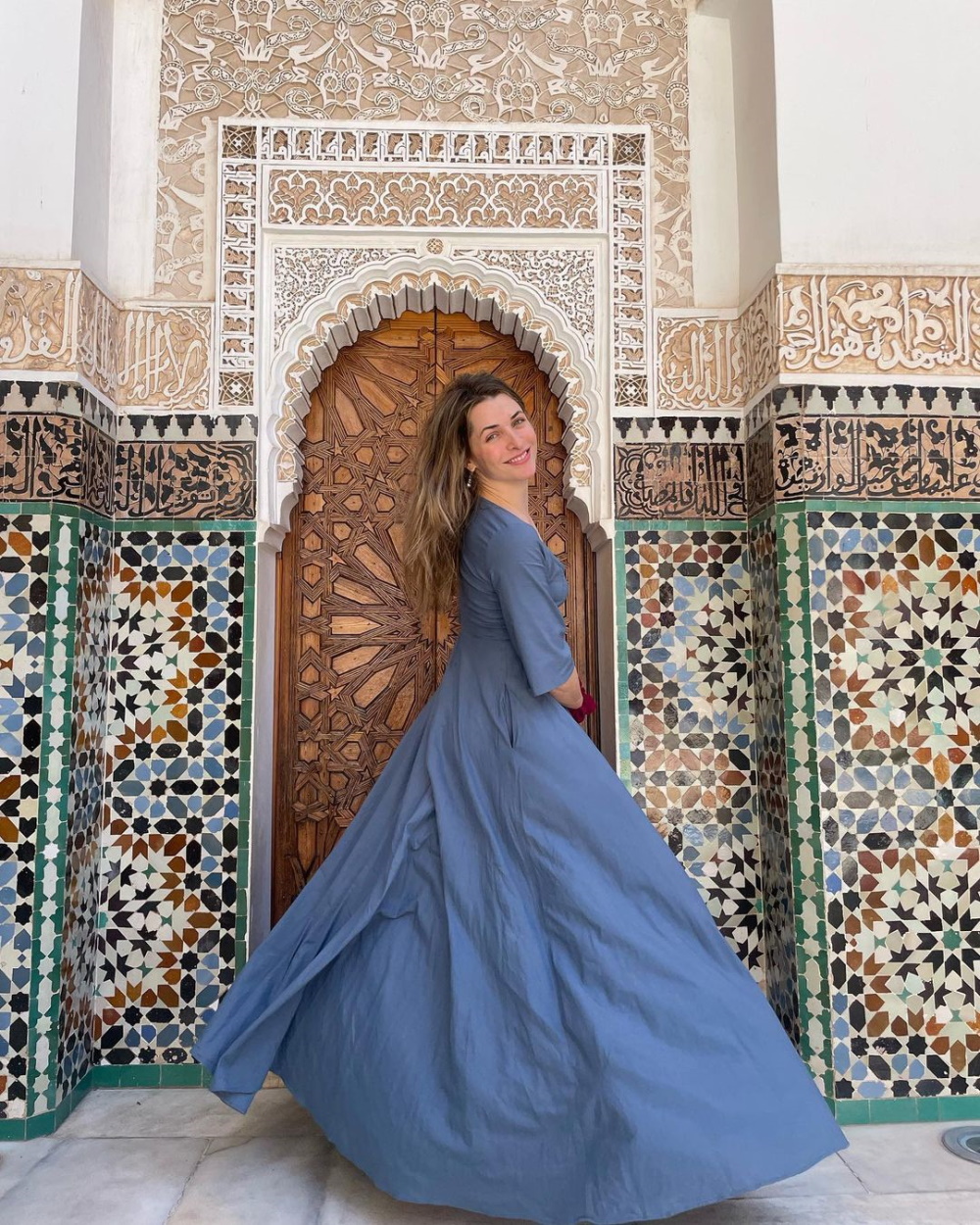 Η Βασιλική Τρουφάκου στο Μαρόκο.