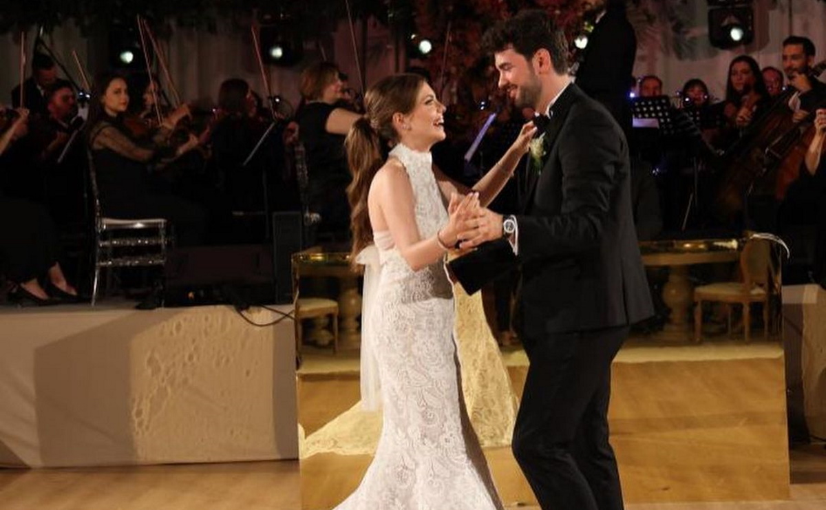 Εντά Ετζέ: Ο glam γάμος της Τουρκάλας ηθοποιού και ο γαμήλιος χορός με τραγούδι του Νίκου Βέρτη