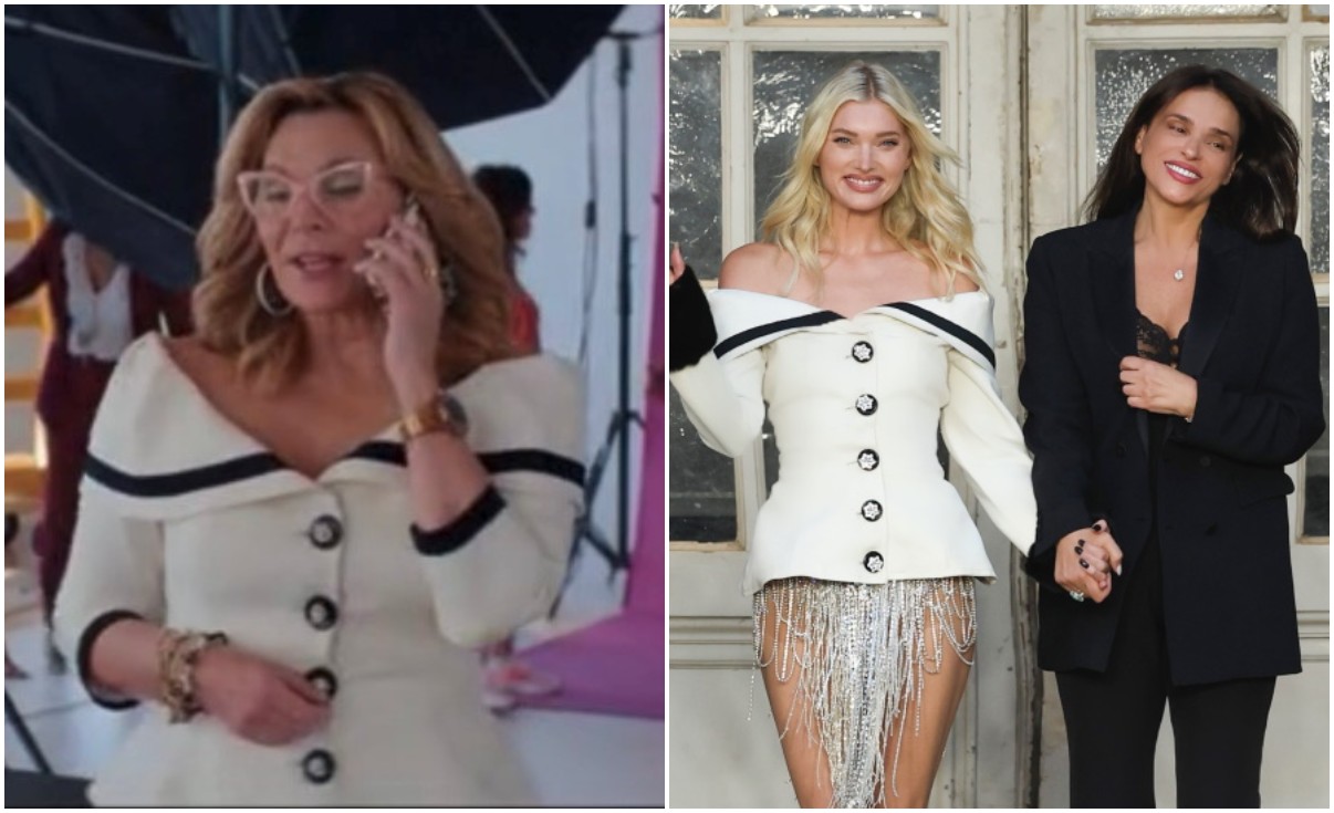 Κιμ Κατράλ: Με chic σακάκι Celia Kritharioti στη νέα σειρά Glamorous