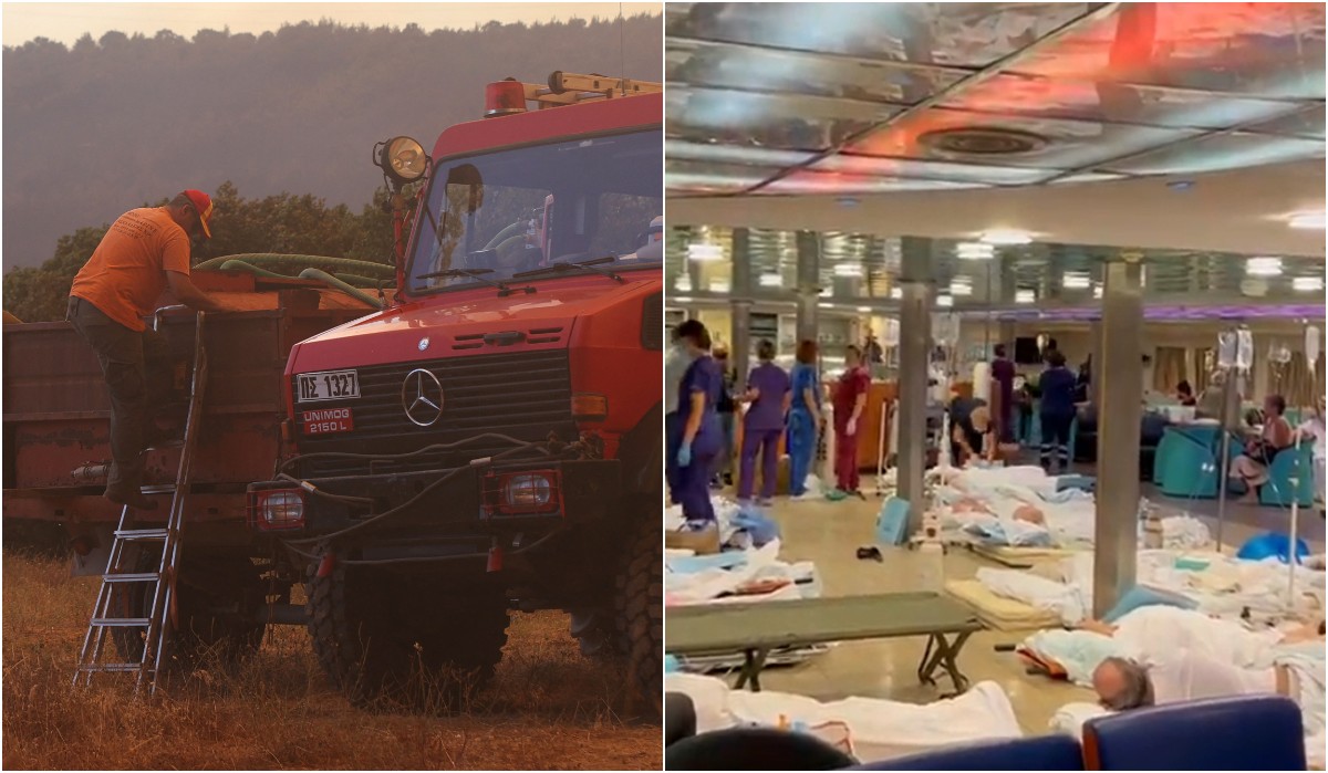 Φωτιά στην Αλεξανδρούπολη: Σε πλοίο οι ασθενείς του νοσοκομείου – «Συνθήκες πολέμου» δηλώνουν οι γιατροί