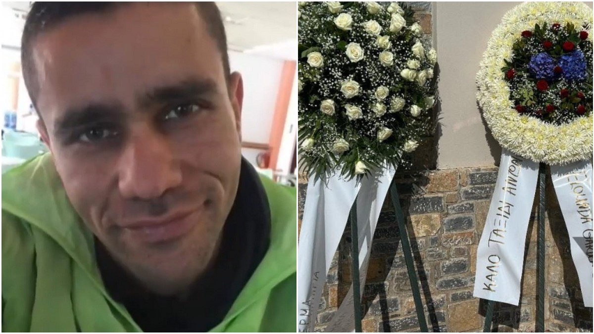 Θρήνος στην κηδεία του 36χρονου Αντώνη Καρυώτη στην Κρήτη – Κατέρρευσαν συγγενείς του