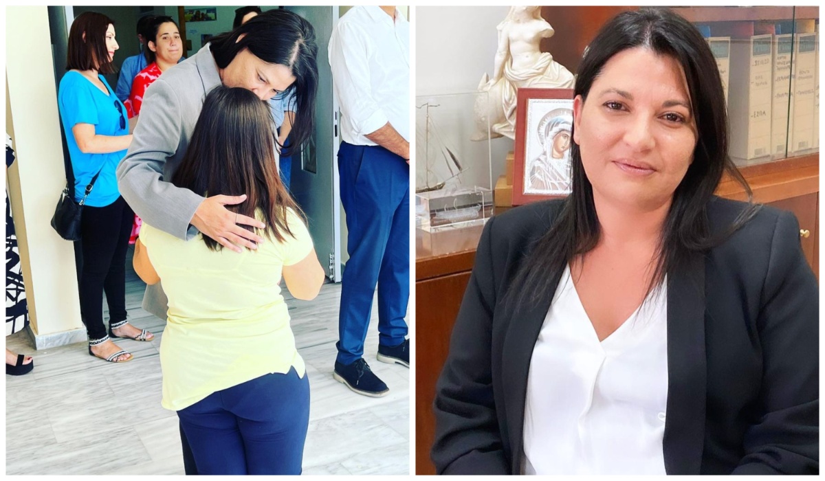 Σταυρούλα Αντωνάκου: Η συγκινητική αγκαλιά της με τη μικρή Ιωάννα από το Ειδικό Σχολείο