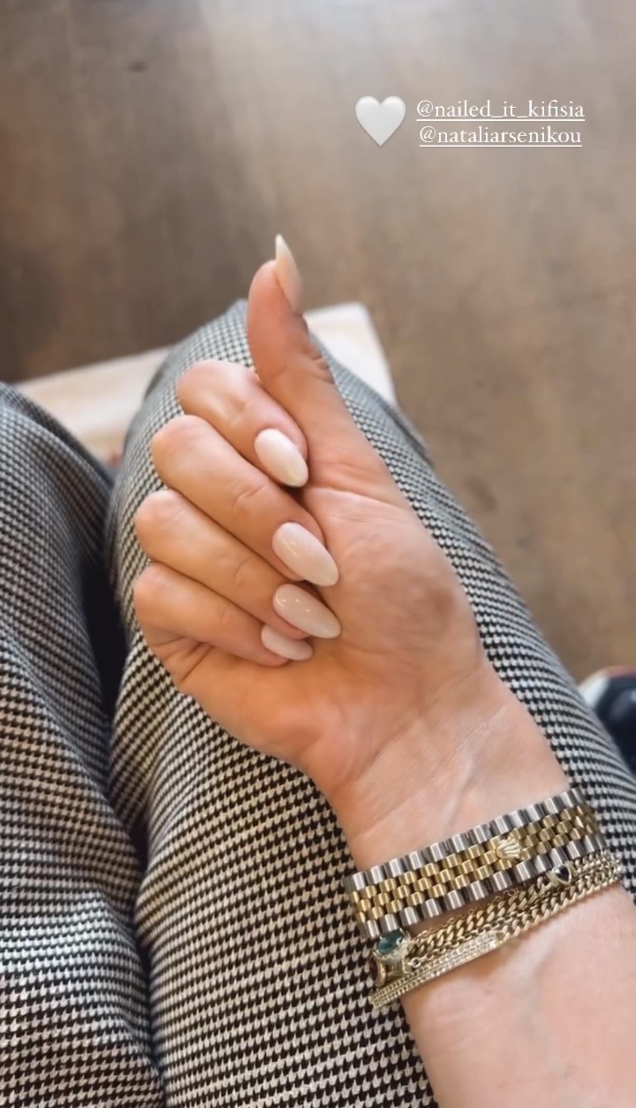 milky nails