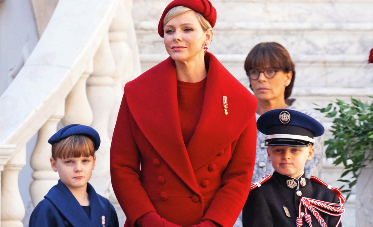 Princess Charlene: in a completely red look on Monaco National Day
