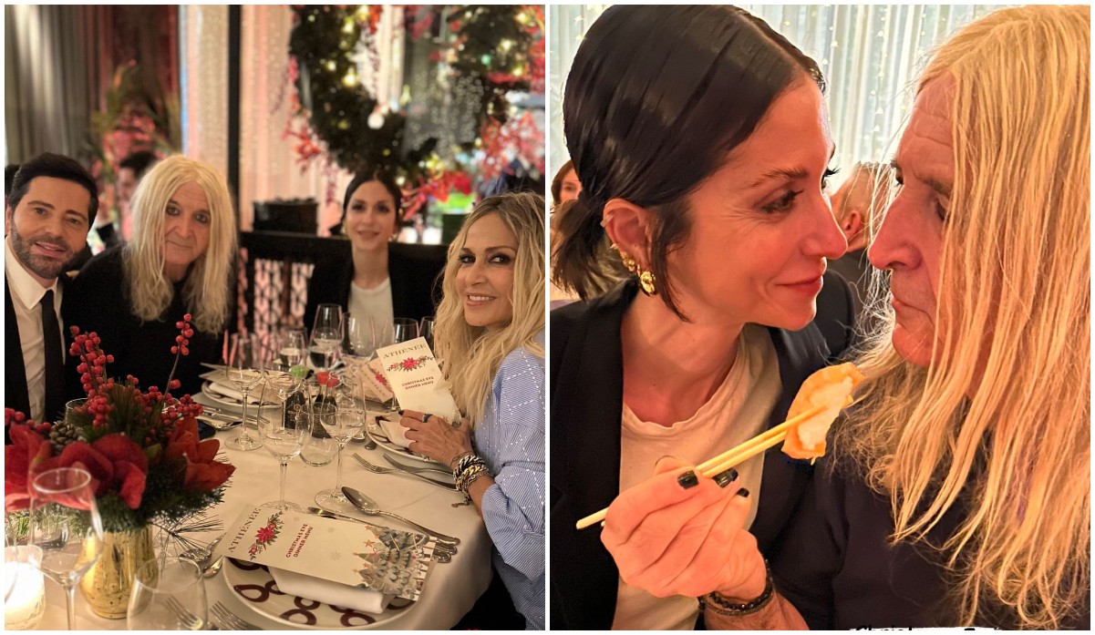 Άννα Βίσση: Με την Έλενα Φερεντίνου, τον Νίκο Καρβέλα και την κόρη τους Σοφία στο ρεβεγιόν των Χριστουγέννων