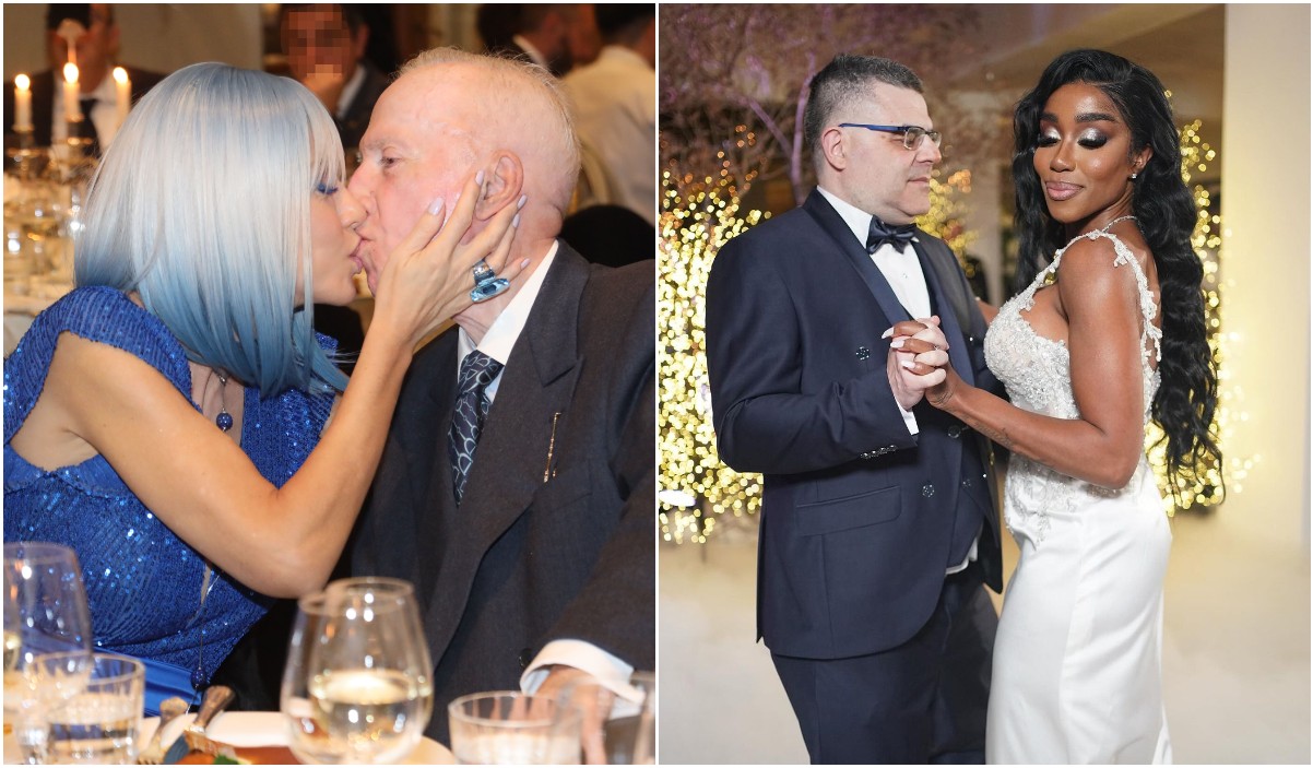 Τζόρτζια Σιακαβάρα: Το τρυφερό φιλί στον Κωνσταντίνο Πλεύρη στον γάμο των Ελέτσι και Λεμονίδη