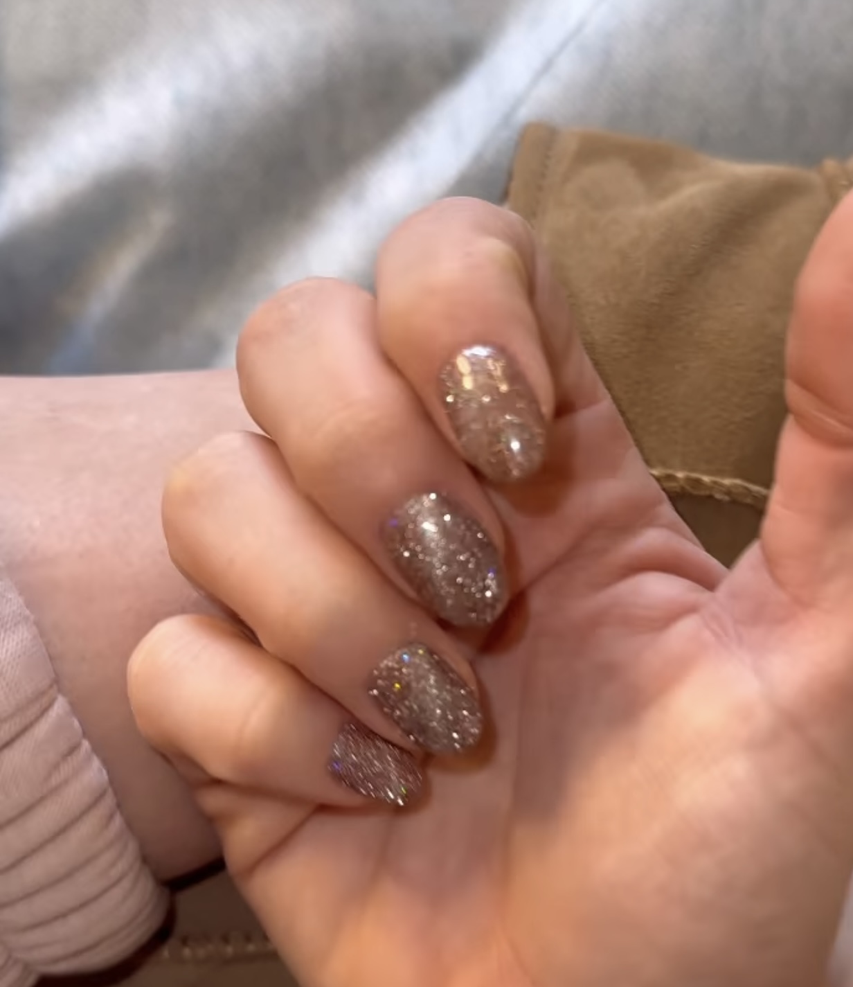 σικ glitter mani