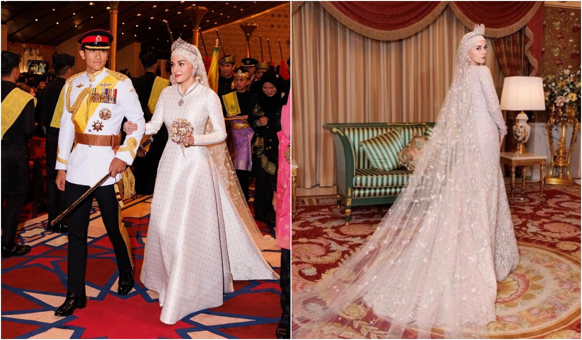 Μπρουνέι: Το παραμυθένιο Ζuhair Murad φόρεμα της νύφης στον βασιλικό γάμο του πρίγκιπα Αμπντούλ Ματίν