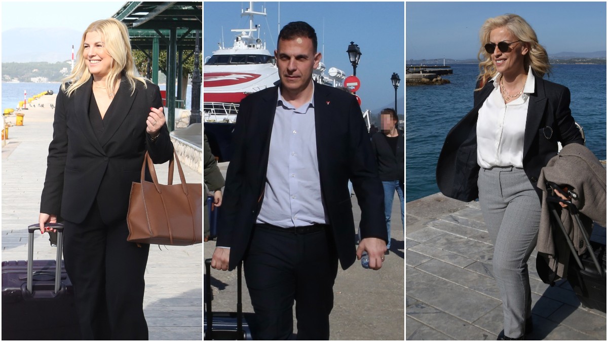 Με τις βαλίτσες ανά χείρας στις Σπέτσες οι βουλευτές του ΣΥΡΙΖΑ μετά την πρόσκληση του Στέφανου Κασσελάκη