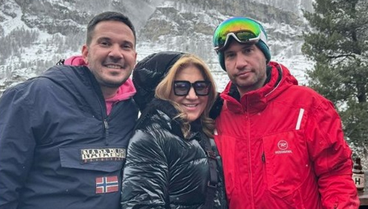 Δέσποινα Μοιραράκη: Για σκι στην Ελβετία μαζί με τους γιους της