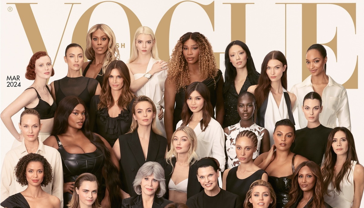 40 σταρ ποζάρουν στο εξώφυλλο της βρετανικής Vogue και σηματοδοτούν το τέλος μιας εποχής