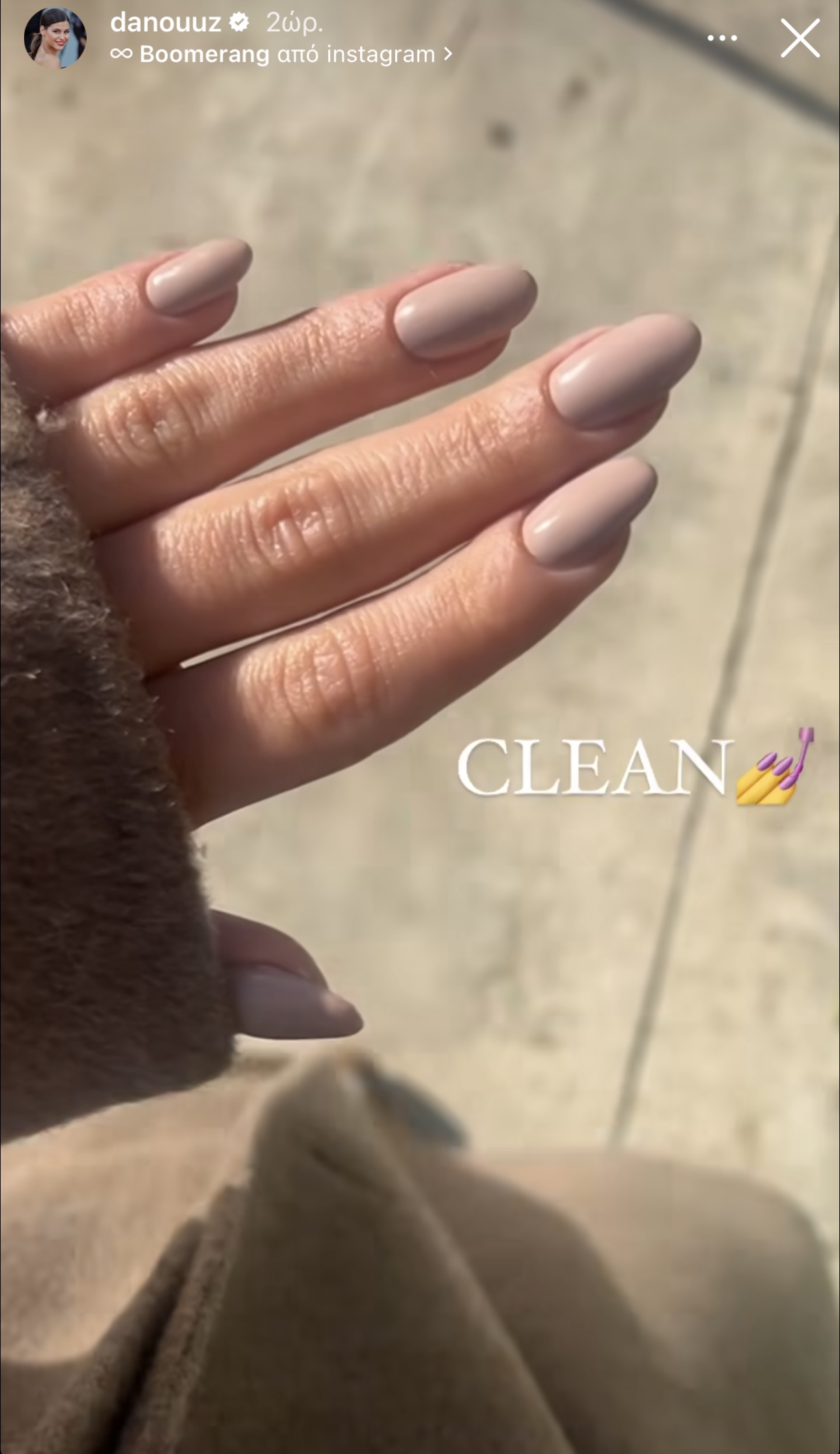 Η Δανάη Παππά με cashmere nails