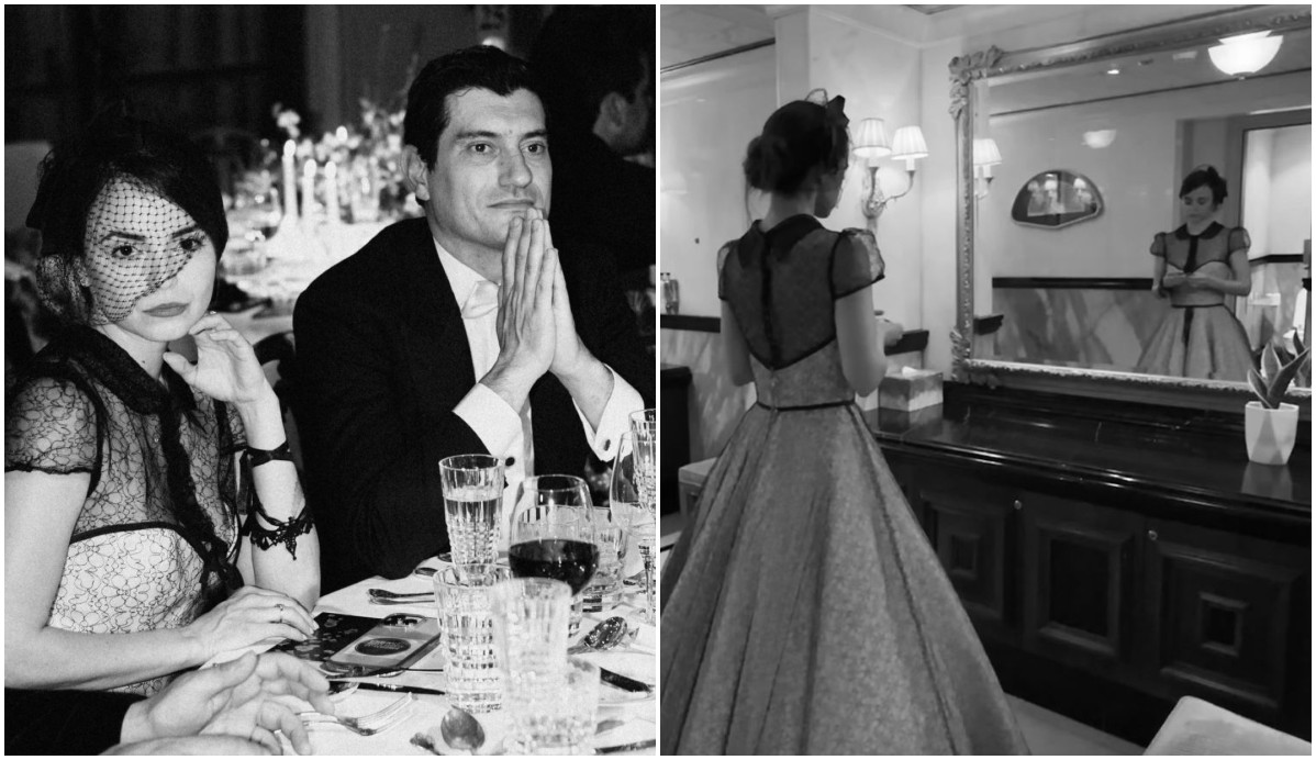 Σίσσυ Τουμάση: Με πριγκιπικό φόρεμα Vassilis Zoulias σε βραδινή έξοδο με τον Αργύρη Πανταζάρα
