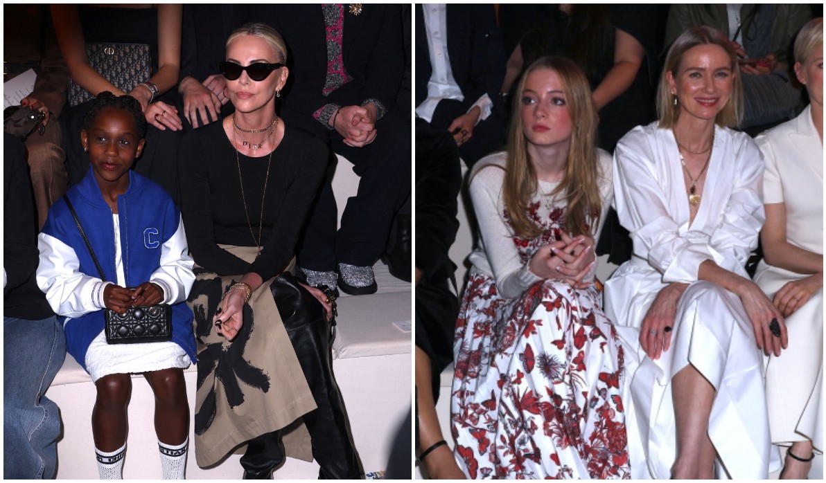Σαρλίζ Θέρον – Ναόμι Γουότς: Με τις κόρες τους στο fashion show του Dior στη Νέα Υόρκη