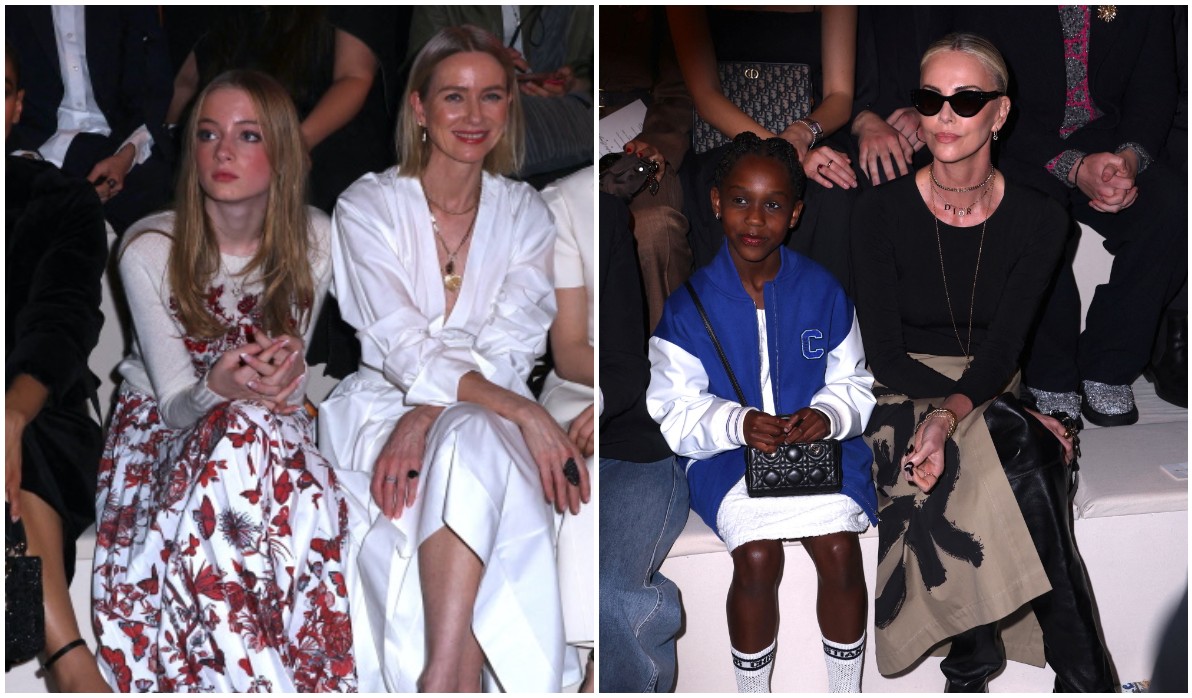 Σαρλίζ Θέρον – Ναόμι Γουότς: Με τις κόρες τους στο fashion show του Dior στη Νέα Υόρκη