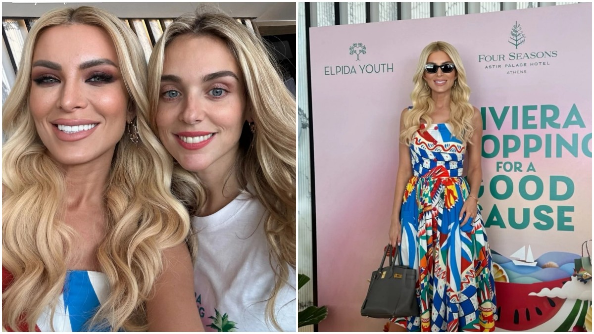 Κατερίνα Καινούργιου: Με sold out φόρεμα Dolce & Gabbana στην Αθηναϊκή Ριβιέρα – Η πόζα με τη Μαριάννα Λαιμού