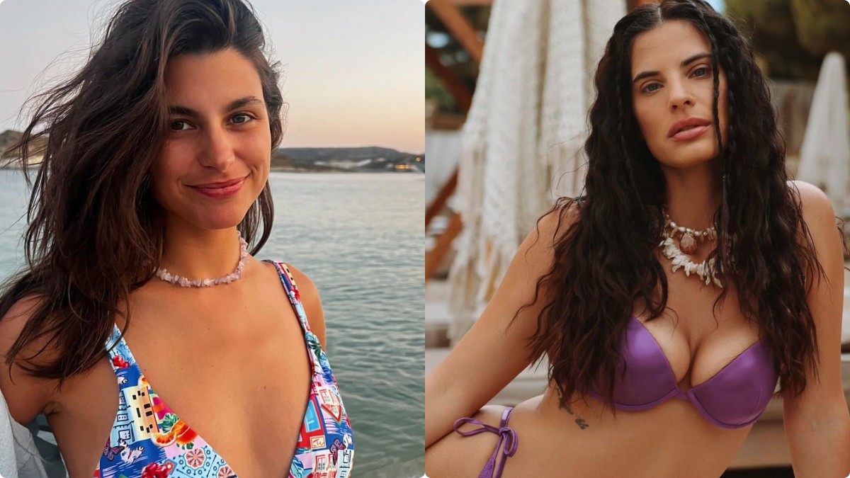 Δανάη Παππά και Χριστίνα Μπόμπα με το ίδιο αξεσουάρ παραλίας