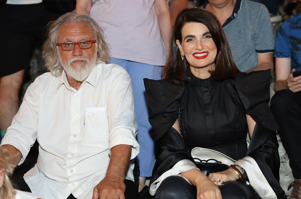 Ο Κώστας Λαμπρόπουλος και η Εύα Νάθενα.