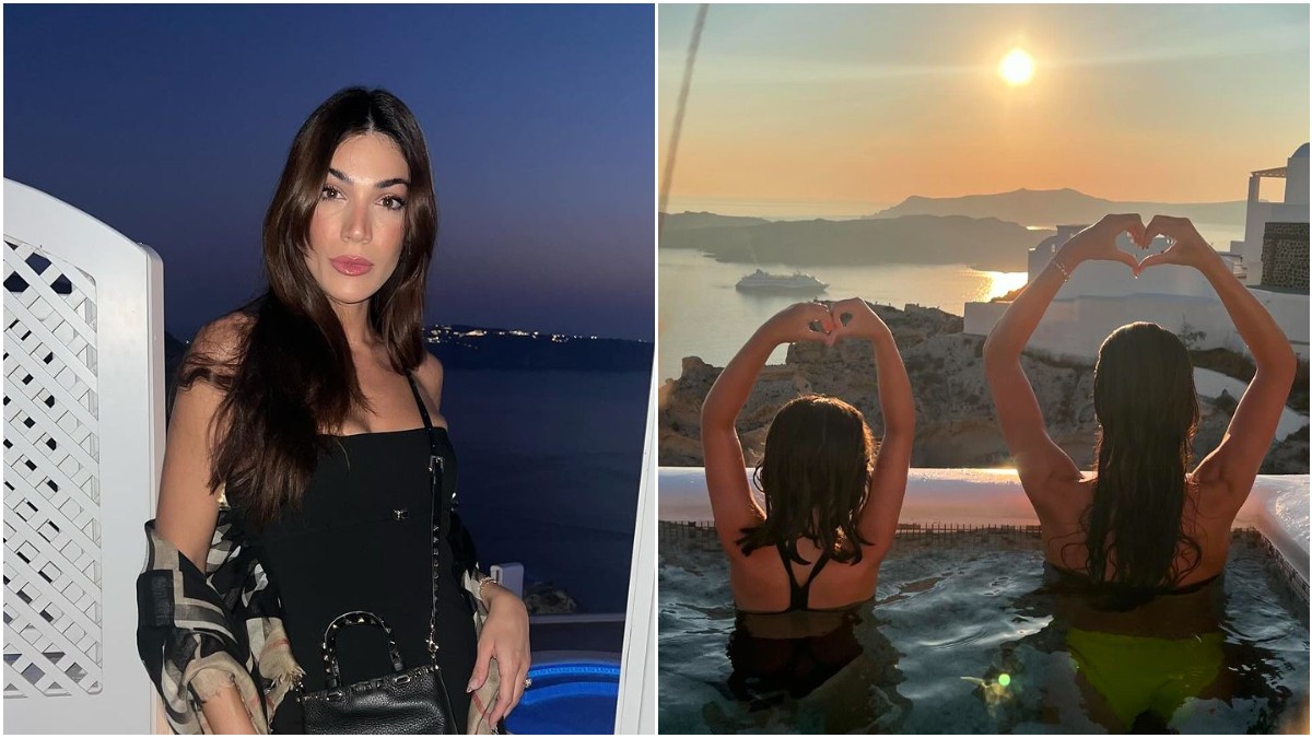 Ήβη Αδάμου: Απολαμβάνει το τζακούζι στη Σαντορίνη μαζί με την κόρη της