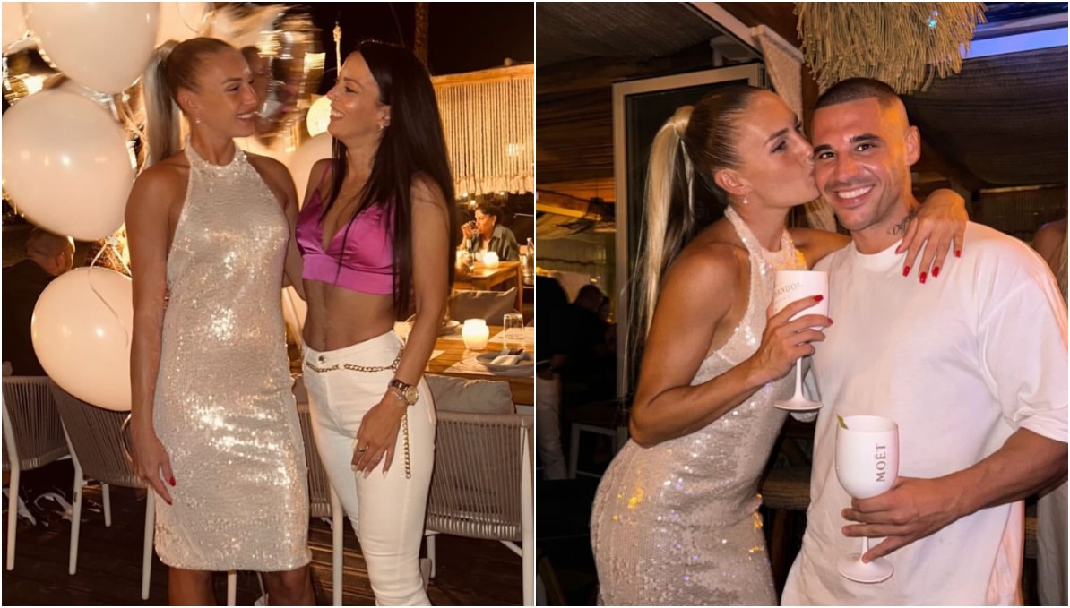 Κατερίνα Δαλάκα: Με glam μίνι φόρεμα γεμάτο παγιέτες υποδέχθηκε τους καλεσμένους στο birthday party της