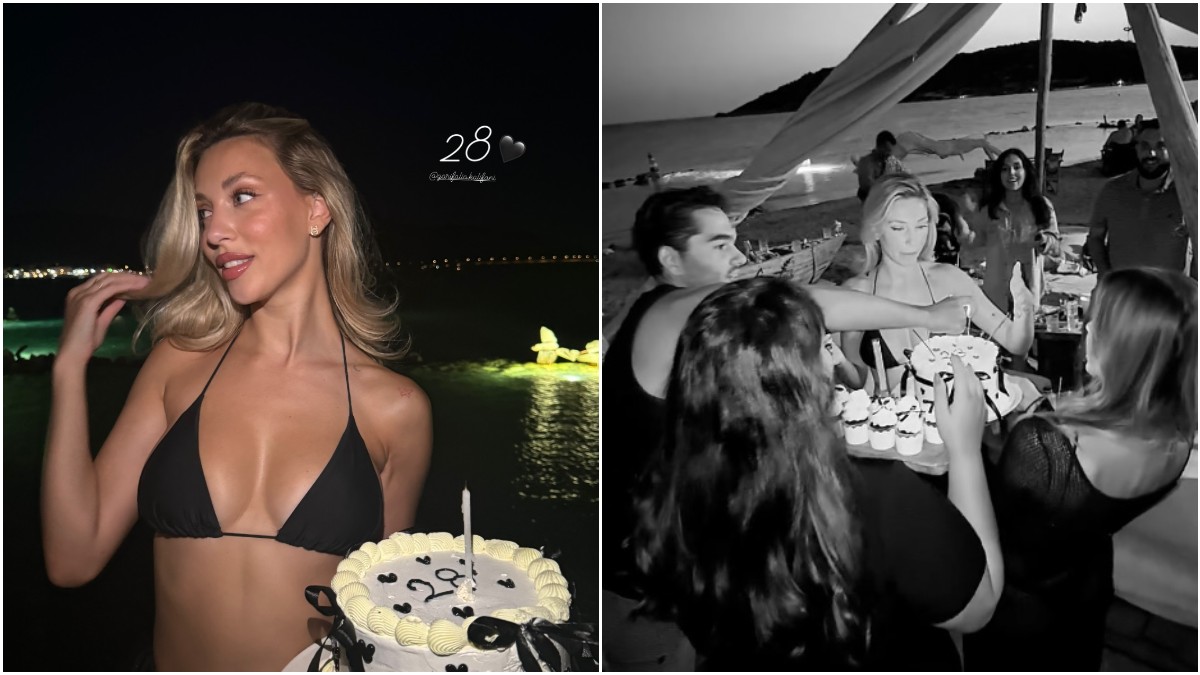Γαρυφαλλιά Καληφώνη: Γενέθλια στην παραλία με τον Χρήστο Μάστορα στο πλευρό της