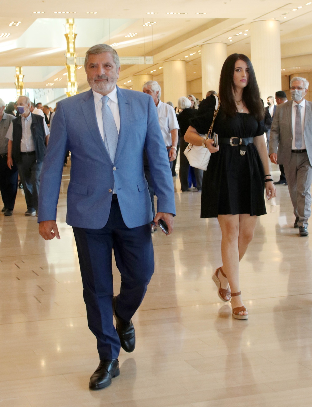 Ο Γιώργος Πατούλης και η Νάνσυ Κοίλου.