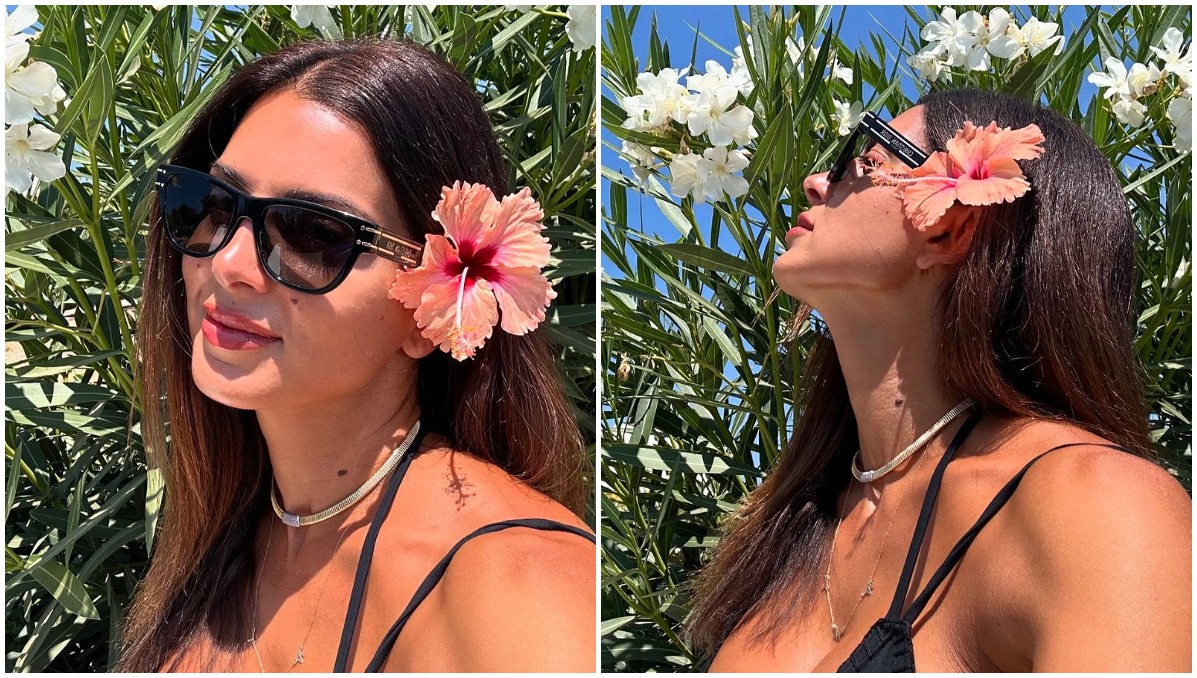 Σταματίνα Τσιμτσιλή: Με εξωτικό look και «αέρα» 70s στην Πάρο – Το ιδιαίτερο τοπ με πέρλες που επέλεξε