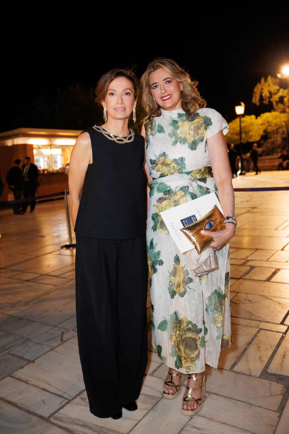 Η Audrey Azoulay και η Χριστιάννα Βαρδινογιάννη.