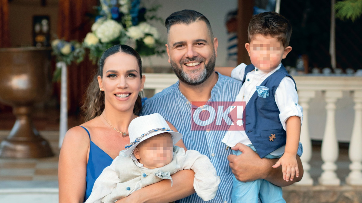 Κατερίνα Στικούδη – Βαγγέλης Σερίφης: Το φωτογραφικό άλμπουμ της βάφτισης του γιου τους