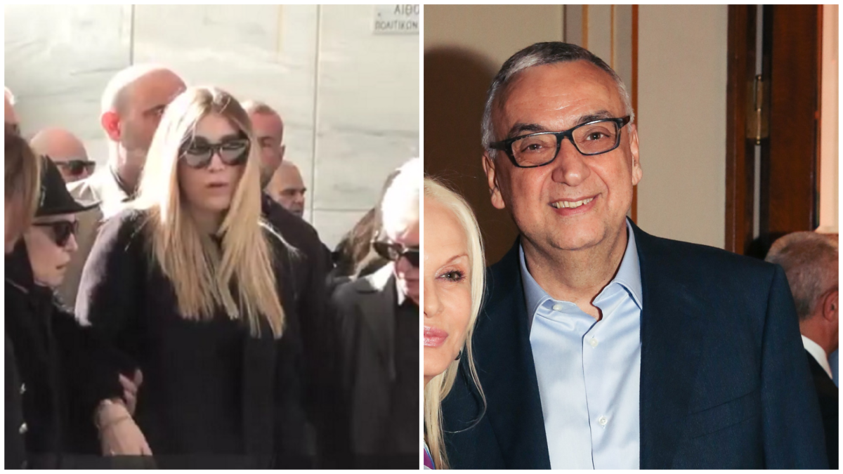 Συγκίνηση στην κηδεία του Δημήτρη Σούρα – Συντετριμμένες η σύζυγος και η κόρη του, Νίκη