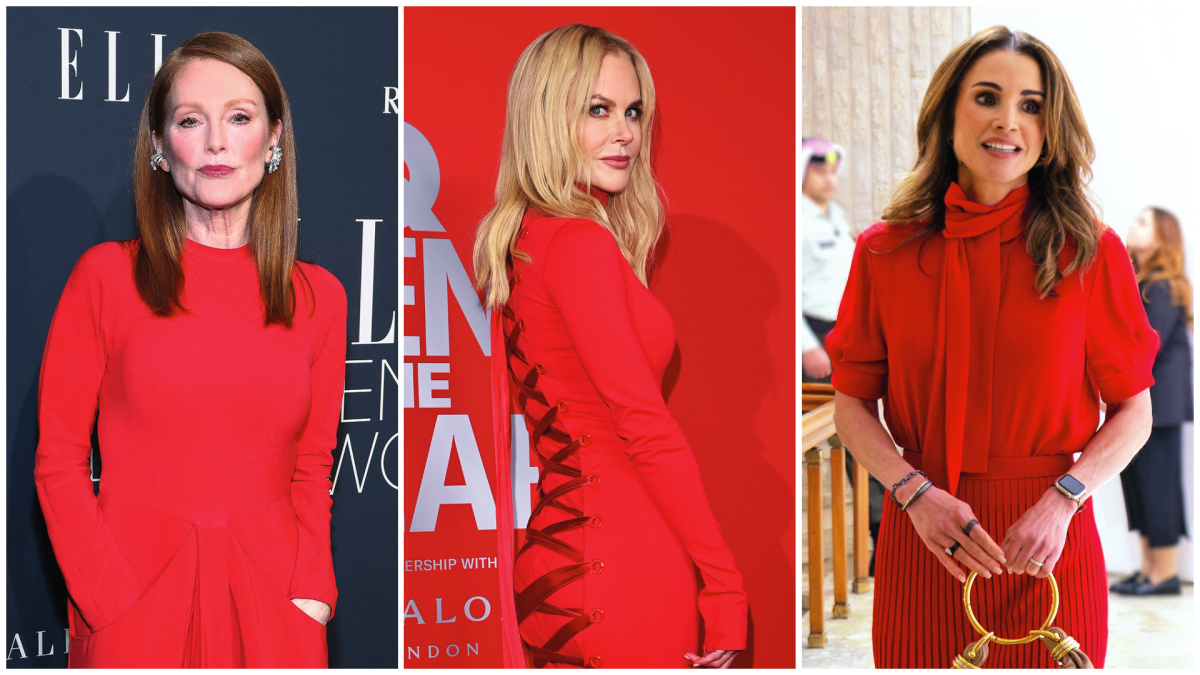 Total red look: Πώς το υιοθετούν το 2024 οι διάσημες γυναίκες των 50+