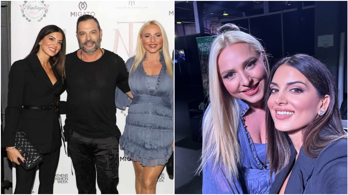 Σταματίνα Τσιμτσιλή: Με total black outfit στο fashion event του Tasos Mitropoulos στον Πειραιά