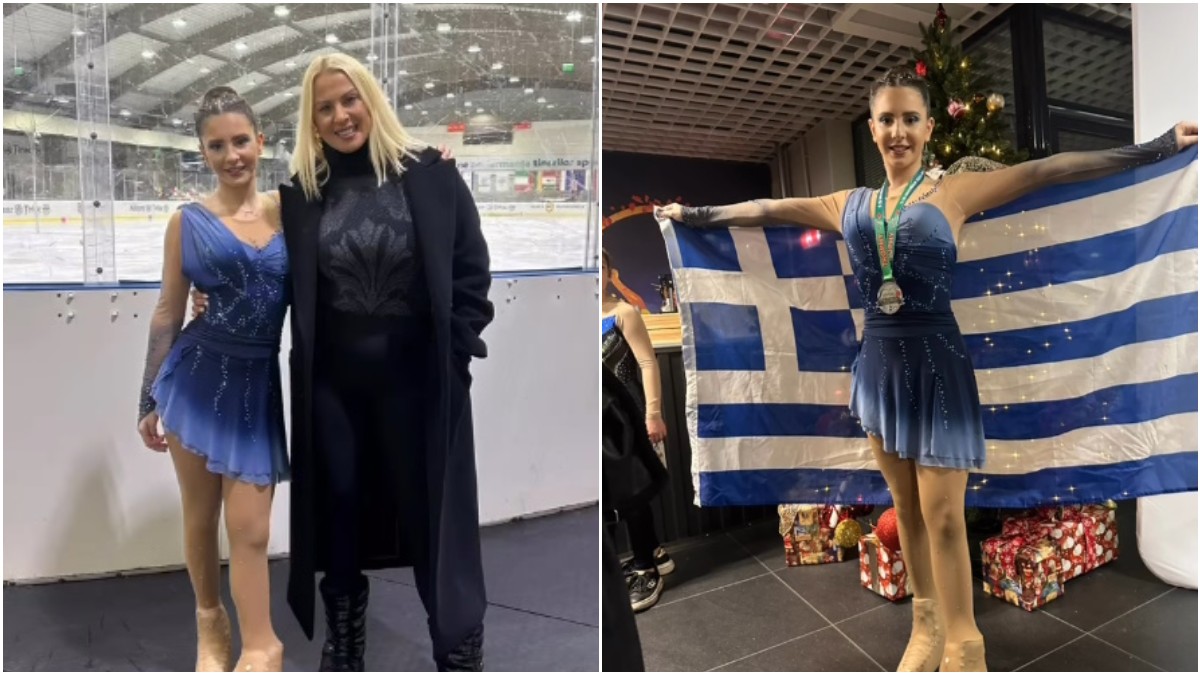 Νίκος Χαρδαλιάς: Η κόρη του, Δήμητρα κατέκτησε τη δεύτερη θέση στον Διεθνή Αγώνα Καλλιτεχνικού πατινάζ