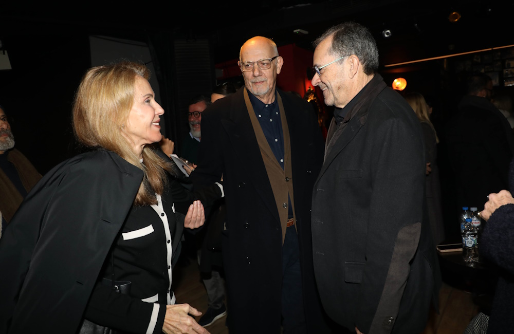 Η Ελένη Κόκκαλη, ο Γιώργος Κιμούλης και ο Παύλος Τσίμας.