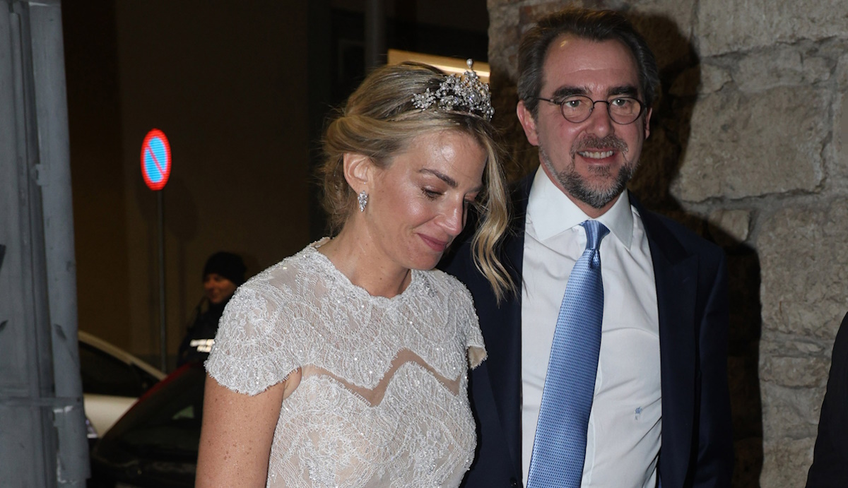 Νικόλαος Ντε Γκρες – Χρυσή Βαρδινογιάννη: Η άφιξή τους στον χώρο της δεξίωσης του γάμου τους