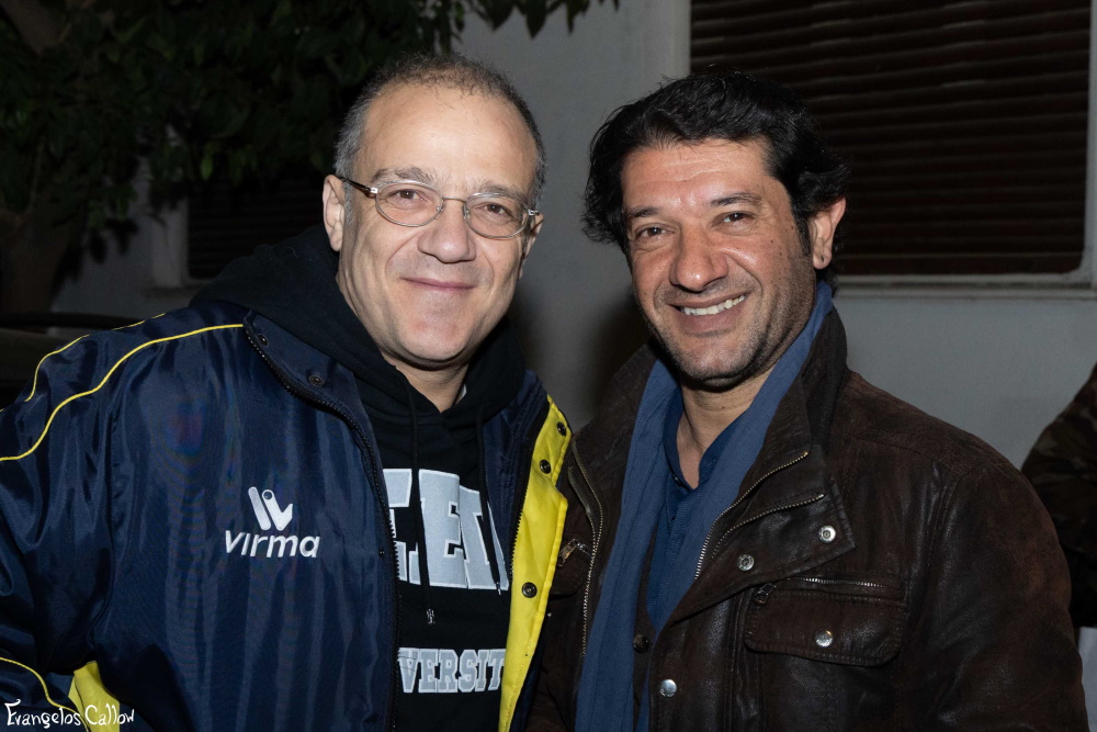 Ο Φώτης Σπύρος και ο Βασίλης Μπατσακούτσας.